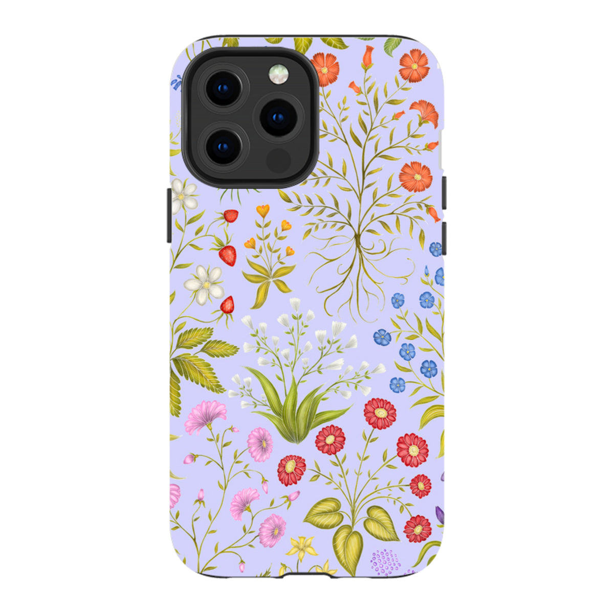 iPhone MagSafe Tough Case - Fleurs Blue By Catherine Rowe