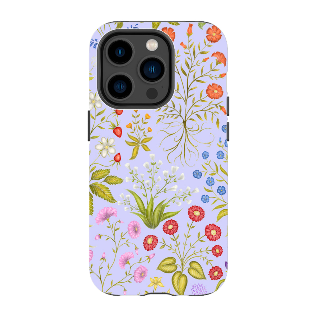 iPhone MagSafe Tough Case - Fleurs Blue By Catherine Rowe