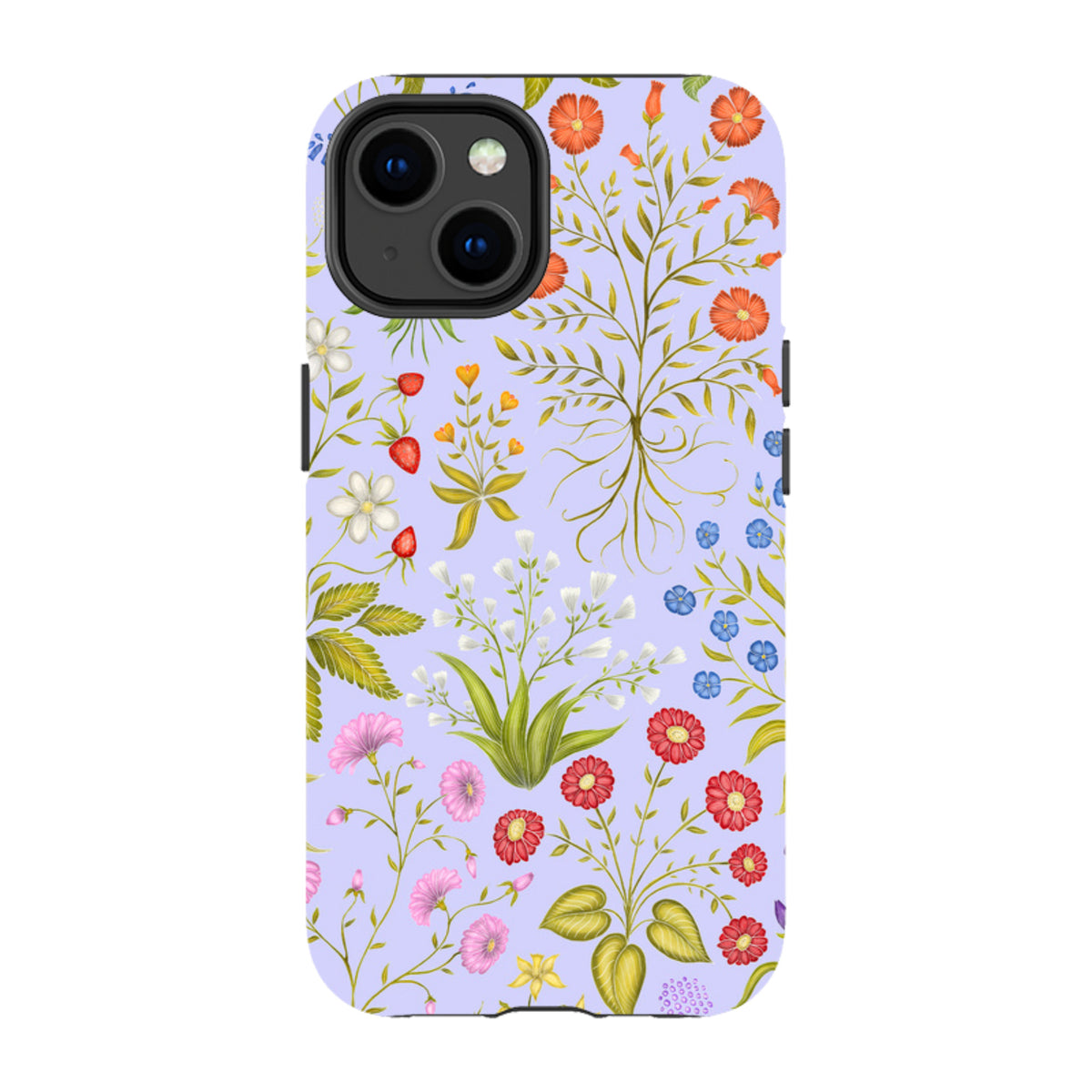 iPhone MagSafe Tough Case - Fleurs Blue By Catherine Rowe