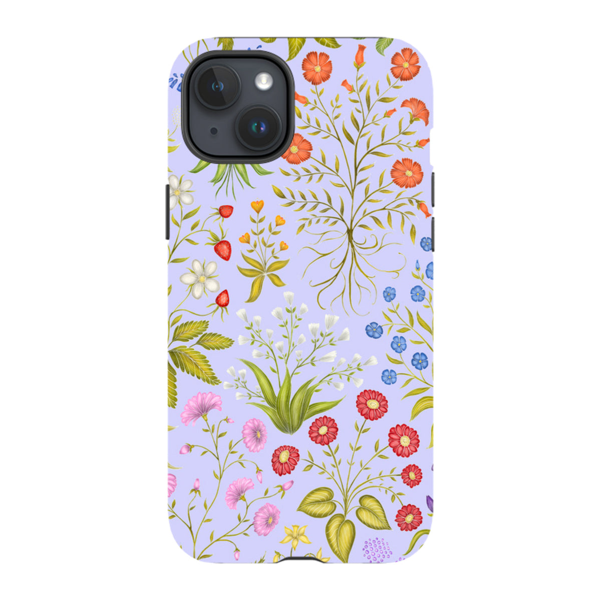 iPhone MagSafe Tough Case - Fleurs Blue By Catherine Rowe