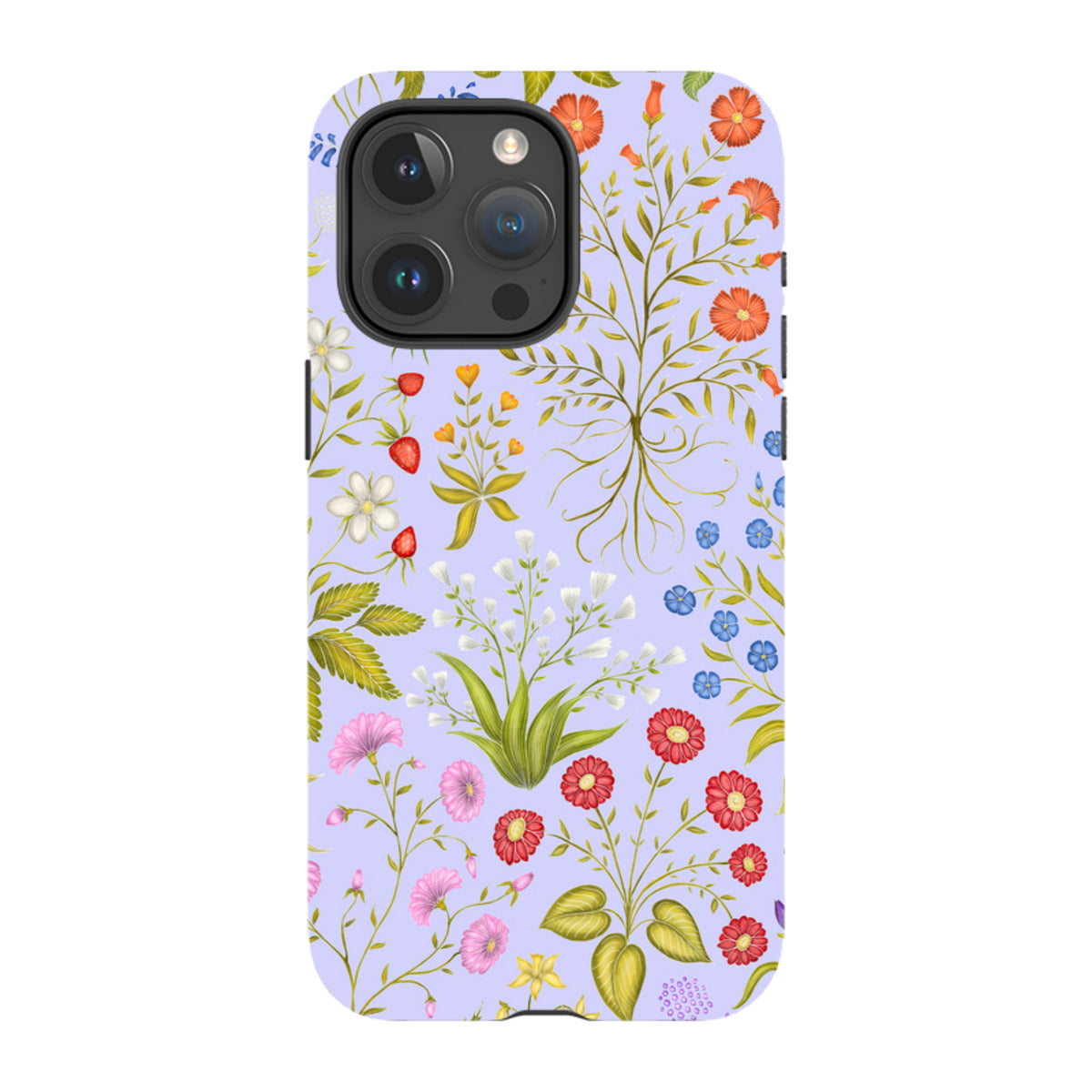 iPhone MagSafe Tough Case - Fleurs Blue By Catherine Rowe