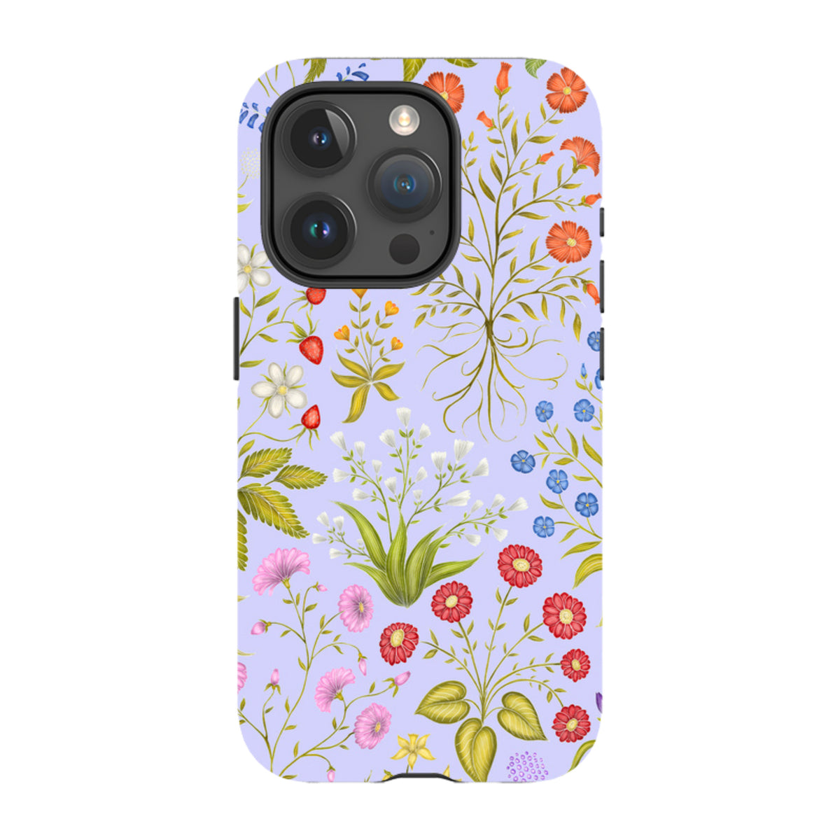 iPhone MagSafe Tough Case - Fleurs Blue By Catherine Rowe