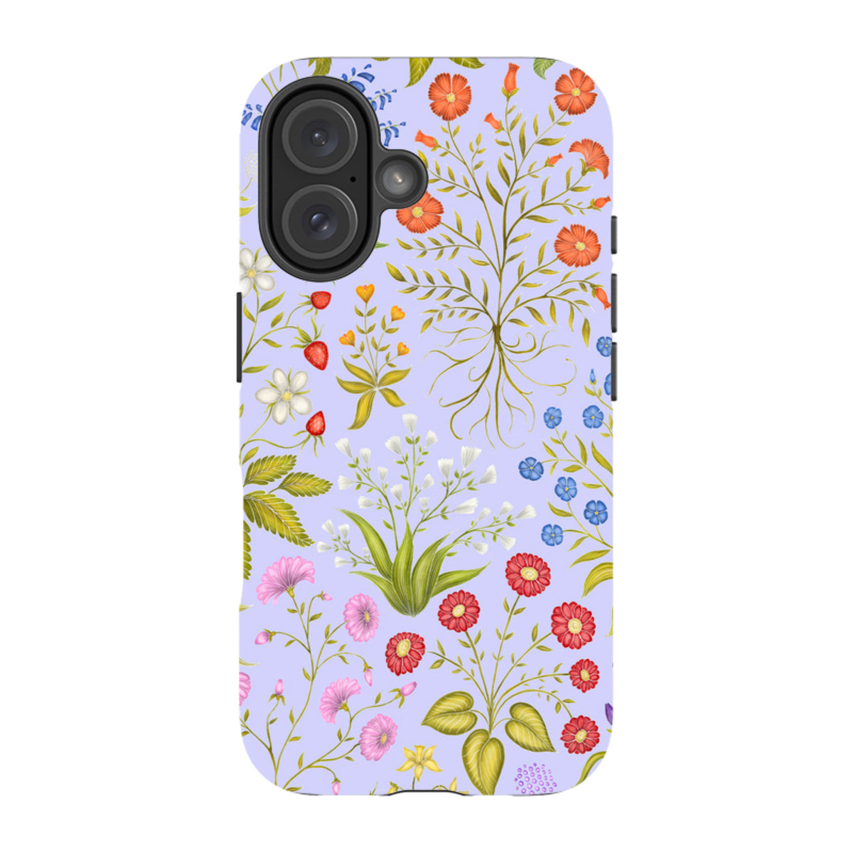 iPhone MagSafe Tough Case - Fleurs Blue By Catherine Rowe