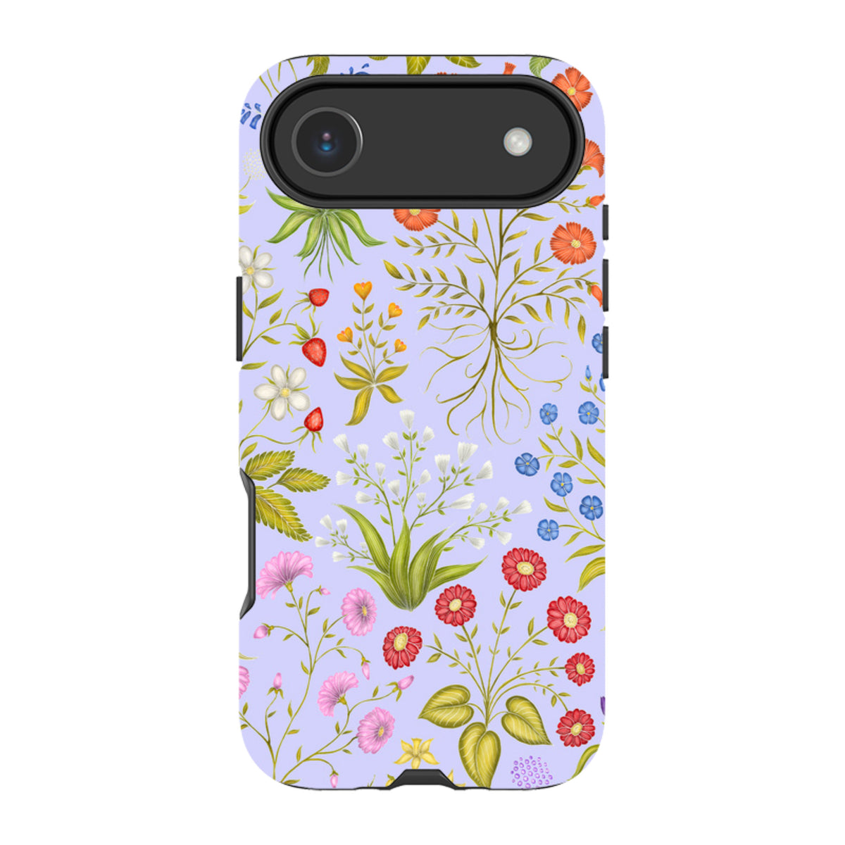iPhone MagSafe Tough Case - Fleurs Blue By Catherine Rowe