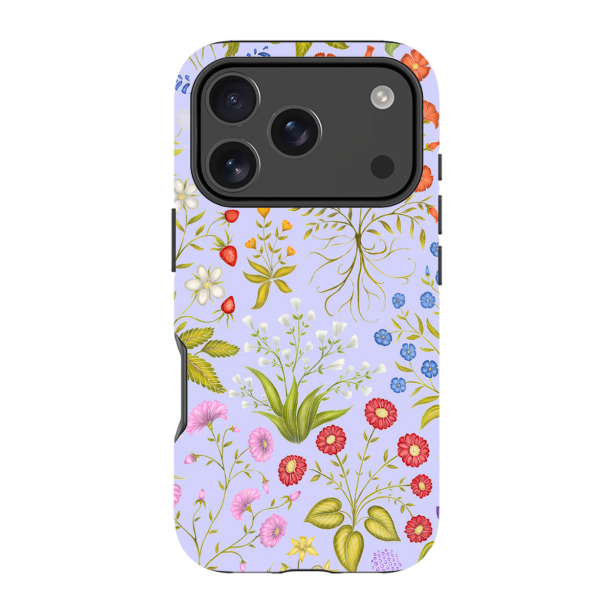 iPhone MagSafe Tough Case - Fleurs Blue By Catherine Rowe