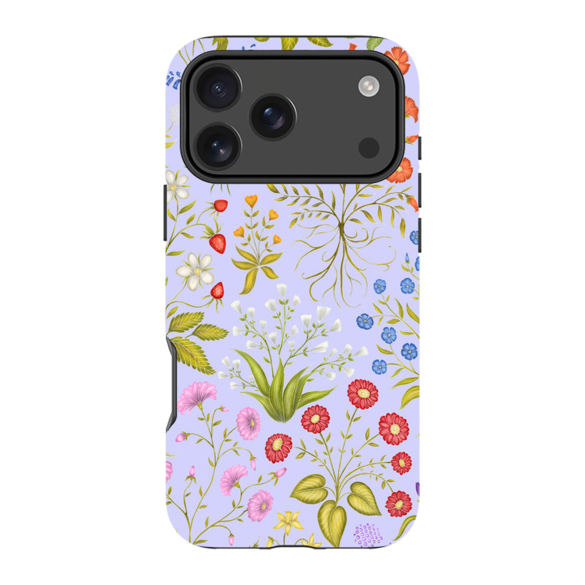 iPhone MagSafe Tough Case - Fleurs Blue By Catherine Rowe