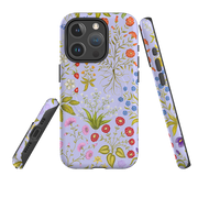 iPhone MagSafe Tough Case - Fleurs Blue By Catherine Rowe