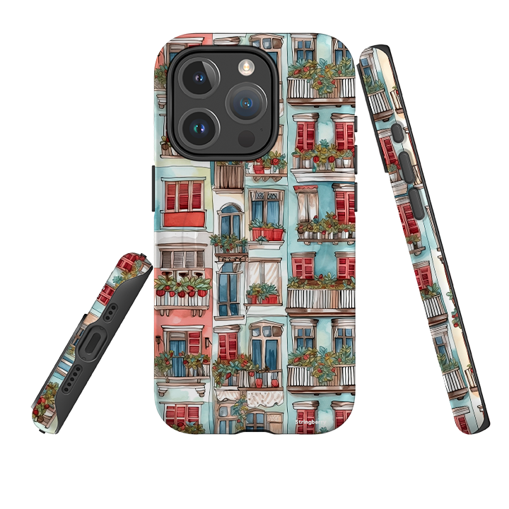 iPhone MagSafe Tough Case - Floral Balcony