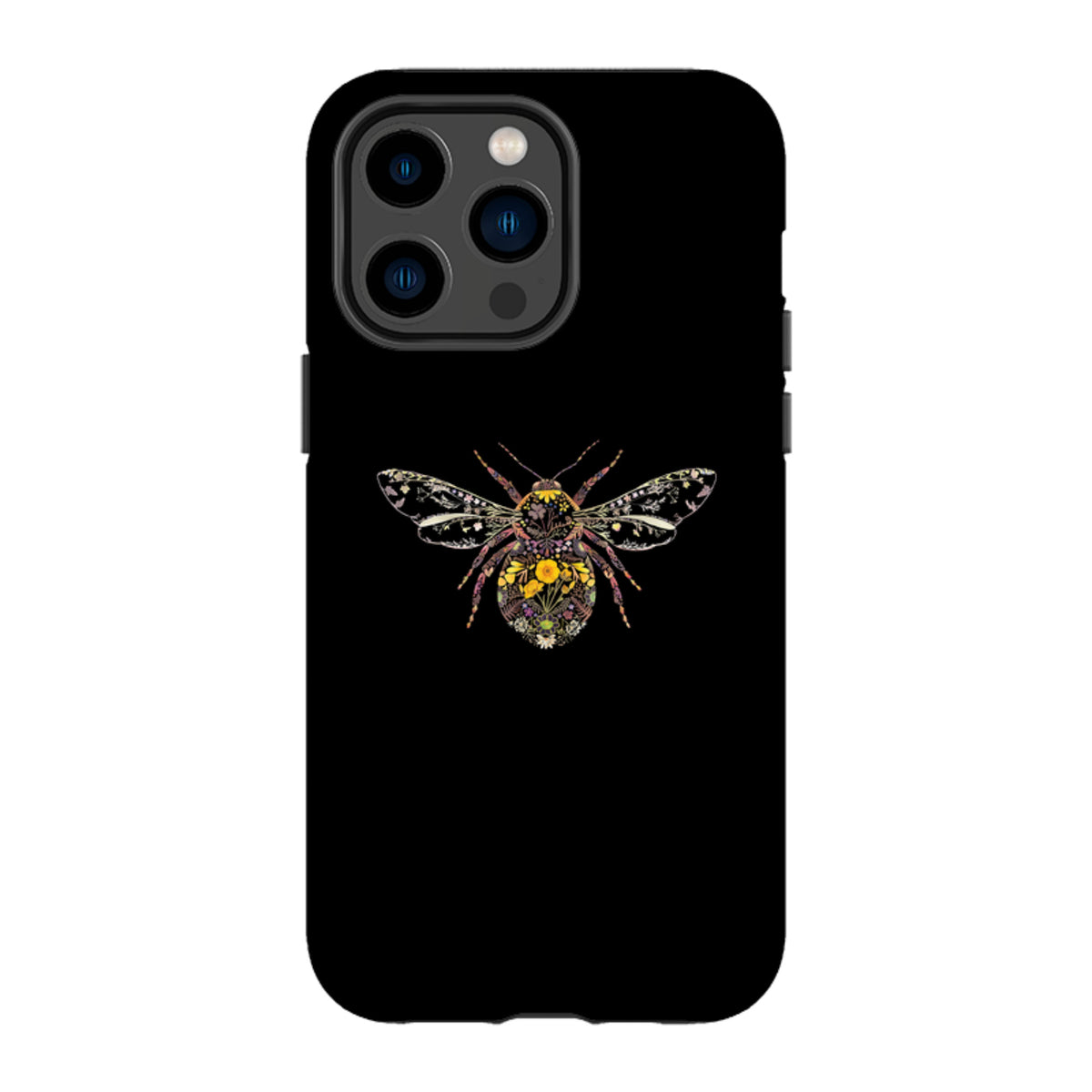 iPhone MagSafe Tough Case -  Floral Bumble Bee By Helen Ahpornsiri