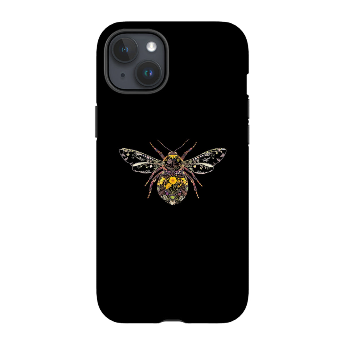 iPhone MagSafe Tough Case -  Floral Bumble Bee By Helen Ahpornsiri