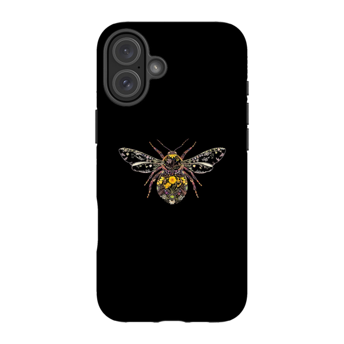 iPhone MagSafe Tough Case -  Floral Bumble Bee By Helen Ahpornsiri