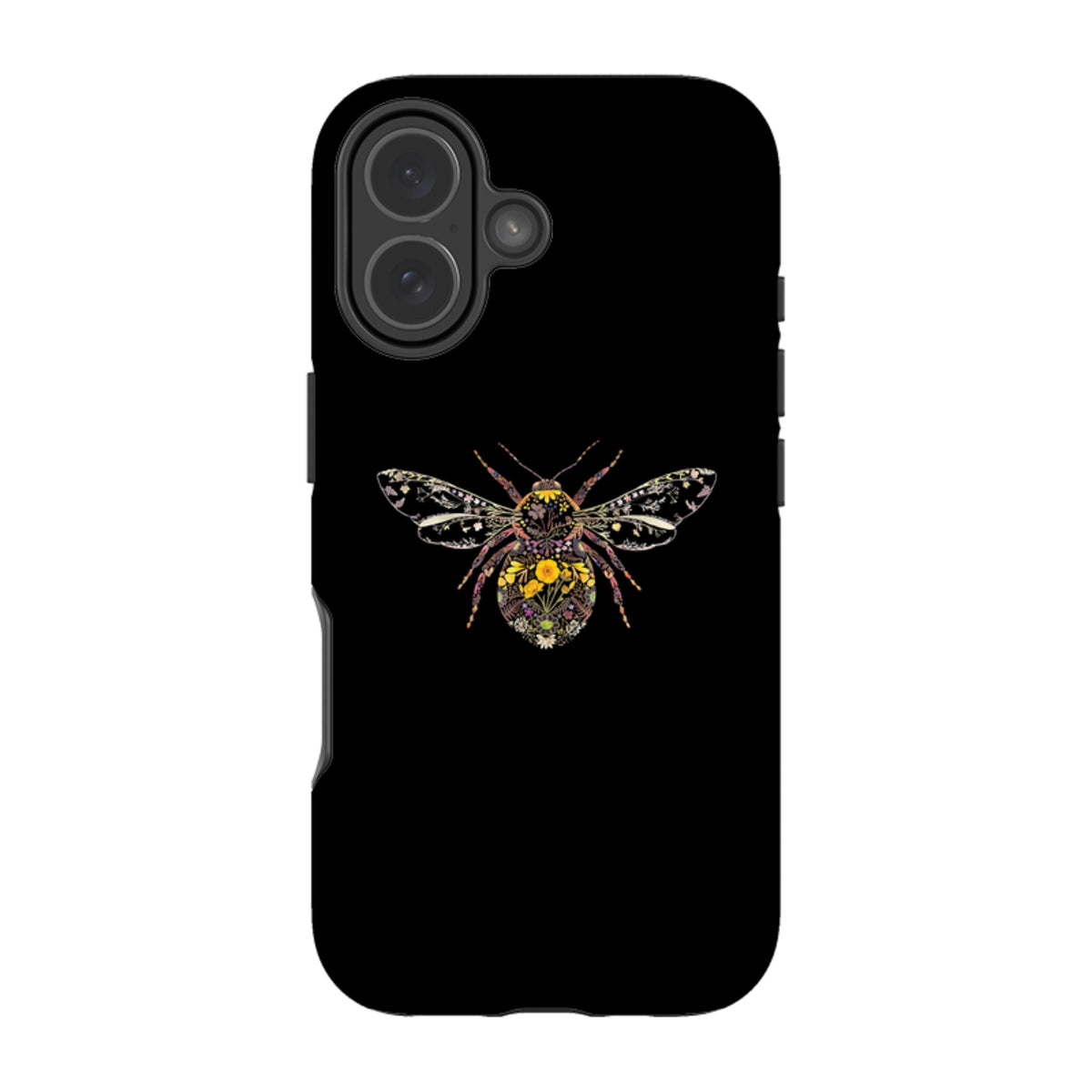 iPhone MagSafe Tough Case -  Floral Bumble Bee By Helen Ahpornsiri