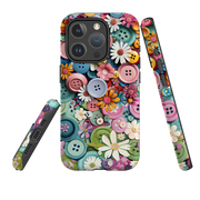 iPhone MagSafe Tough Case - Floral Buttons