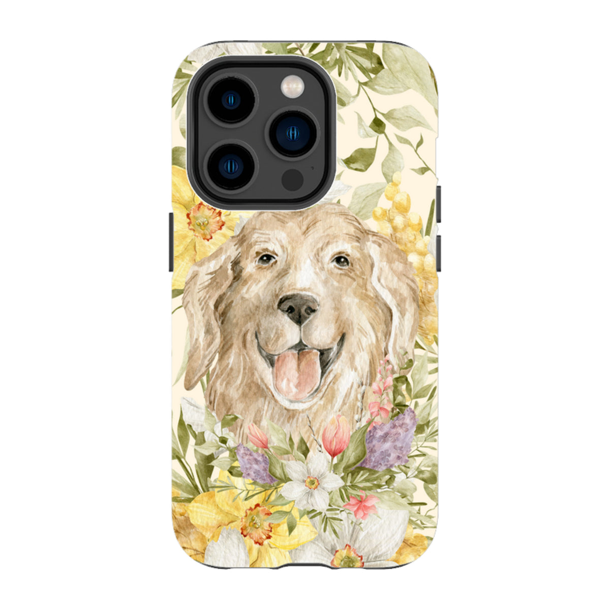 iPhone MagSafe Tough Case – Floral Dog