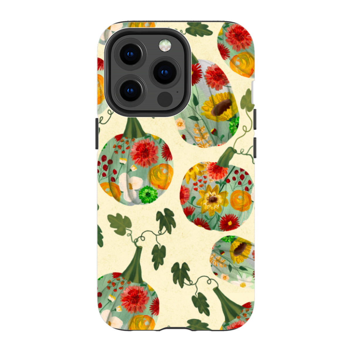 iPhone MagSafe Tough Case - Floral Pumpkins By Abby Jacobs
