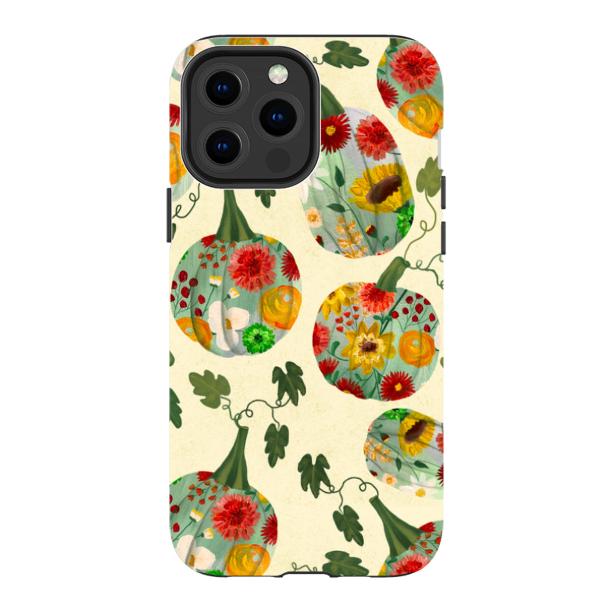 iPhone MagSafe Tough Case - Floral Pumpkins By Abby Jacobs