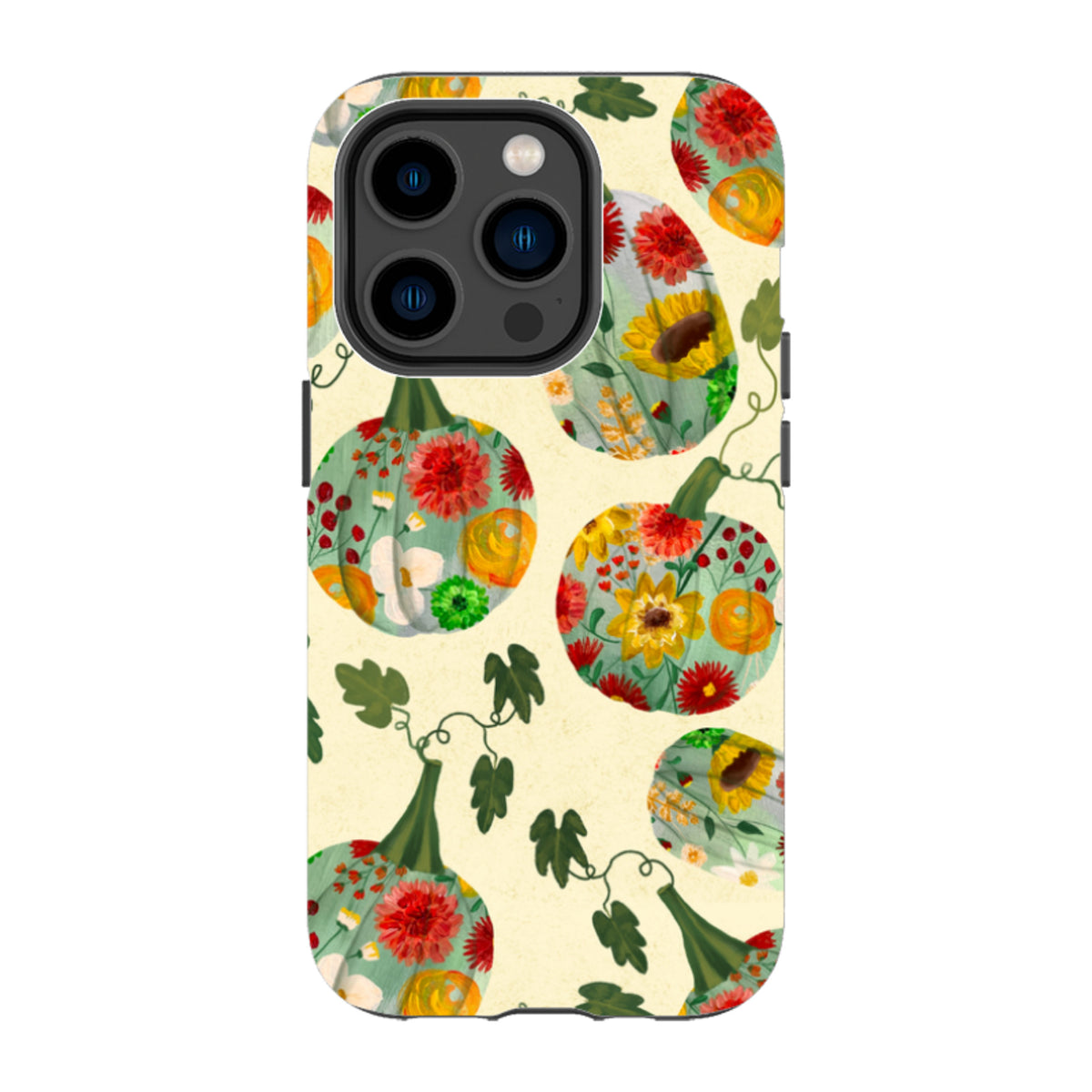 iPhone MagSafe Tough Case - Floral Pumpkins By Abby Jacobs