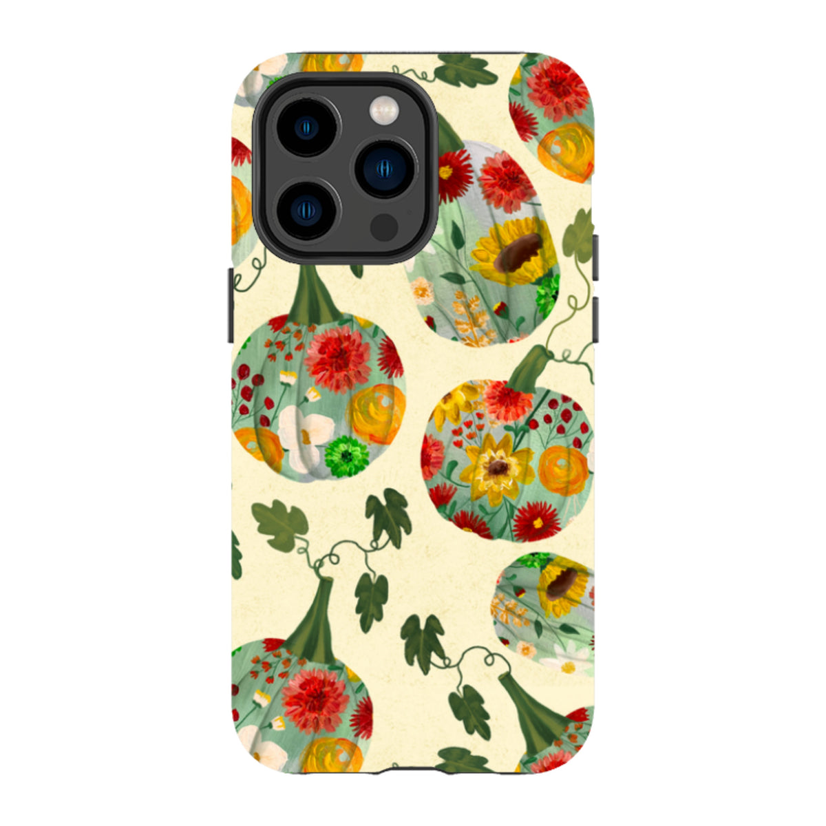 iPhone MagSafe Tough Case - Floral Pumpkins By Abby Jacobs