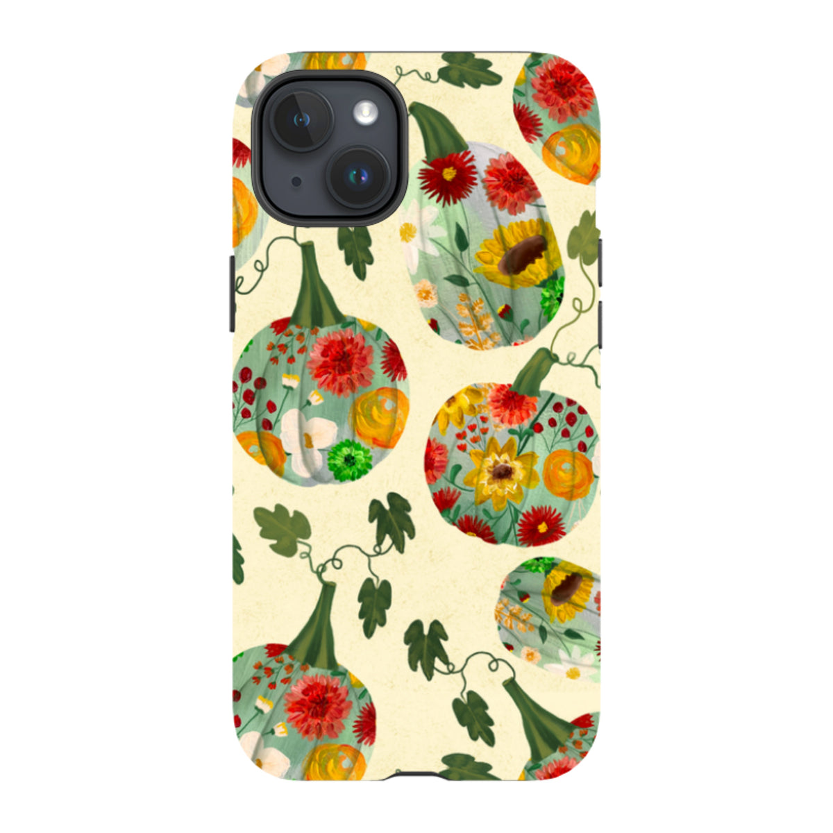 iPhone MagSafe Tough Case - Floral Pumpkins By Abby Jacobs