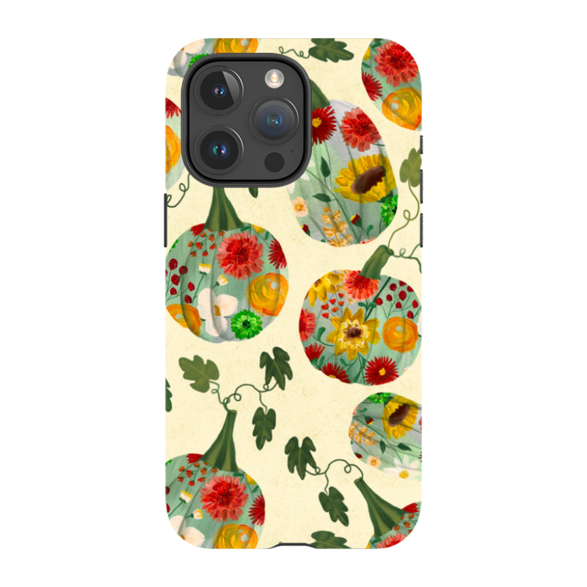iPhone MagSafe Tough Case - Floral Pumpkins By Abby Jacobs