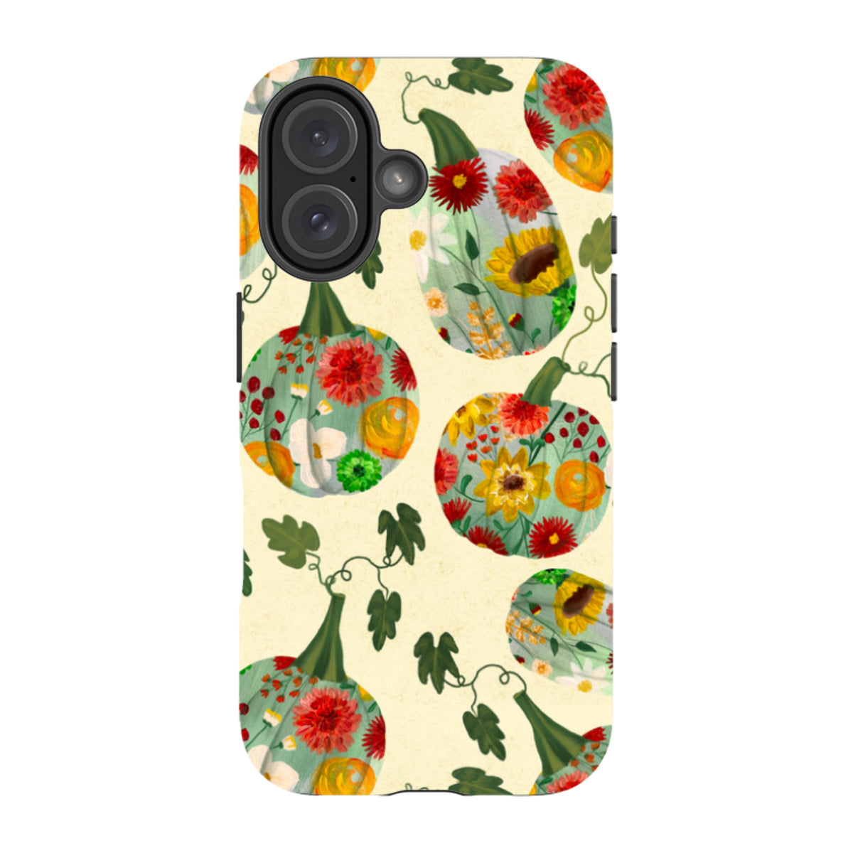 iPhone MagSafe Tough Case - Floral Pumpkins By Abby Jacobs