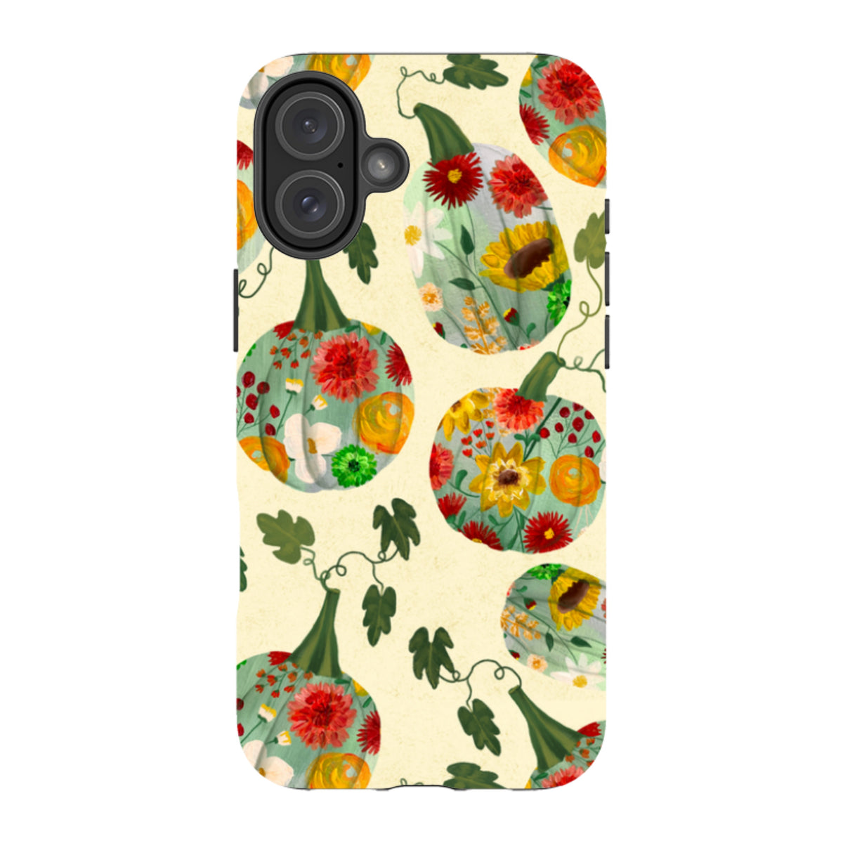 iPhone MagSafe Tough Case - Floral Pumpkins By Abby Jacobs