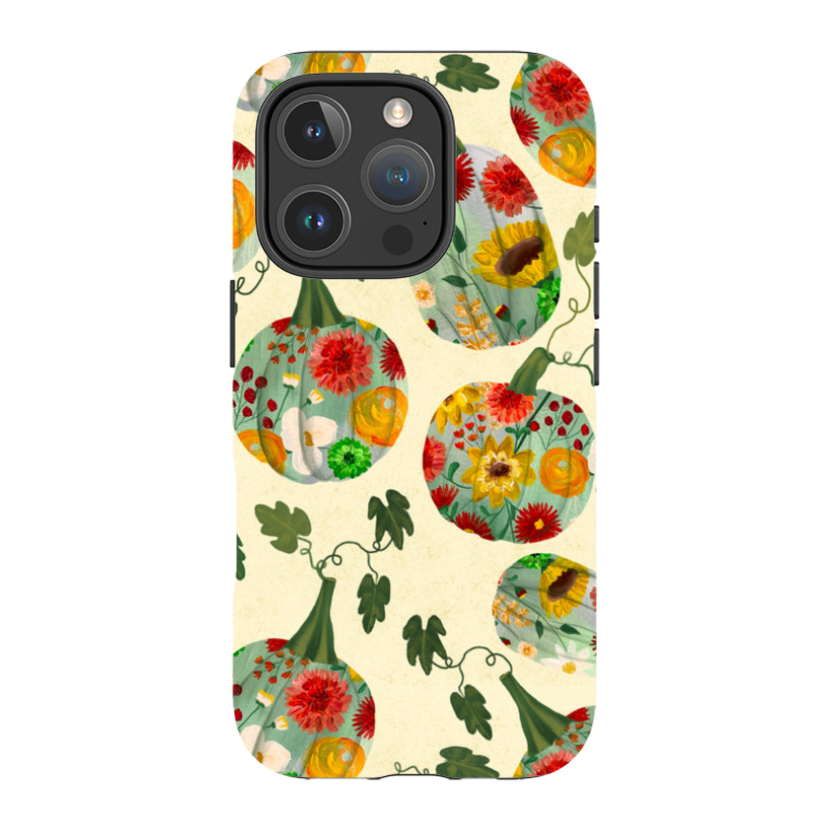 iPhone MagSafe Tough Case - Floral Pumpkins By Abby Jacobs