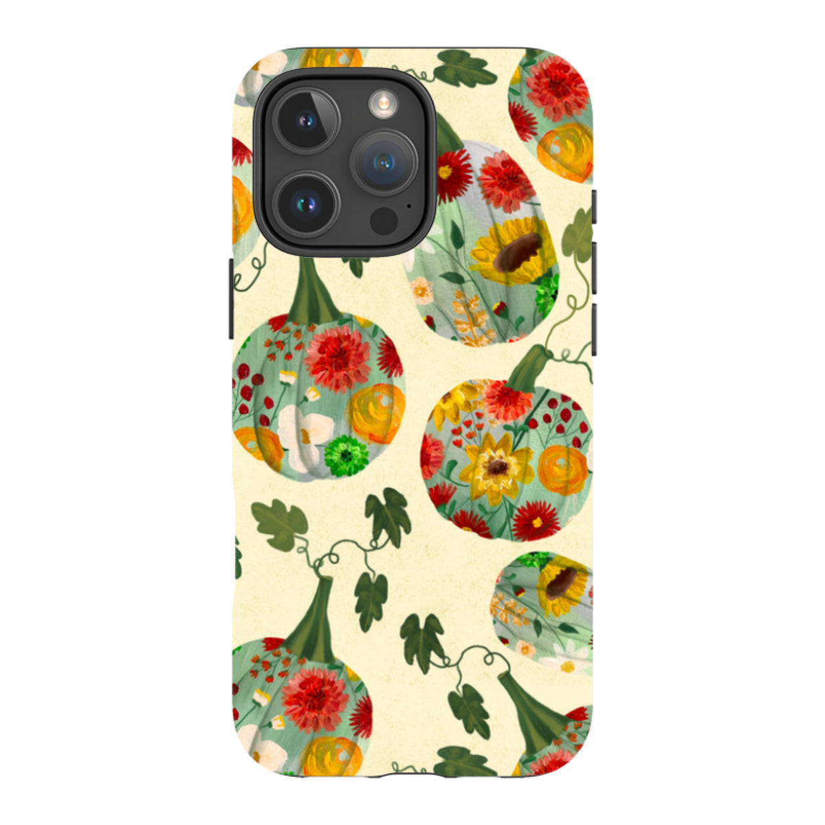 iPhone MagSafe Tough Case - Floral Pumpkins By Abby Jacobs