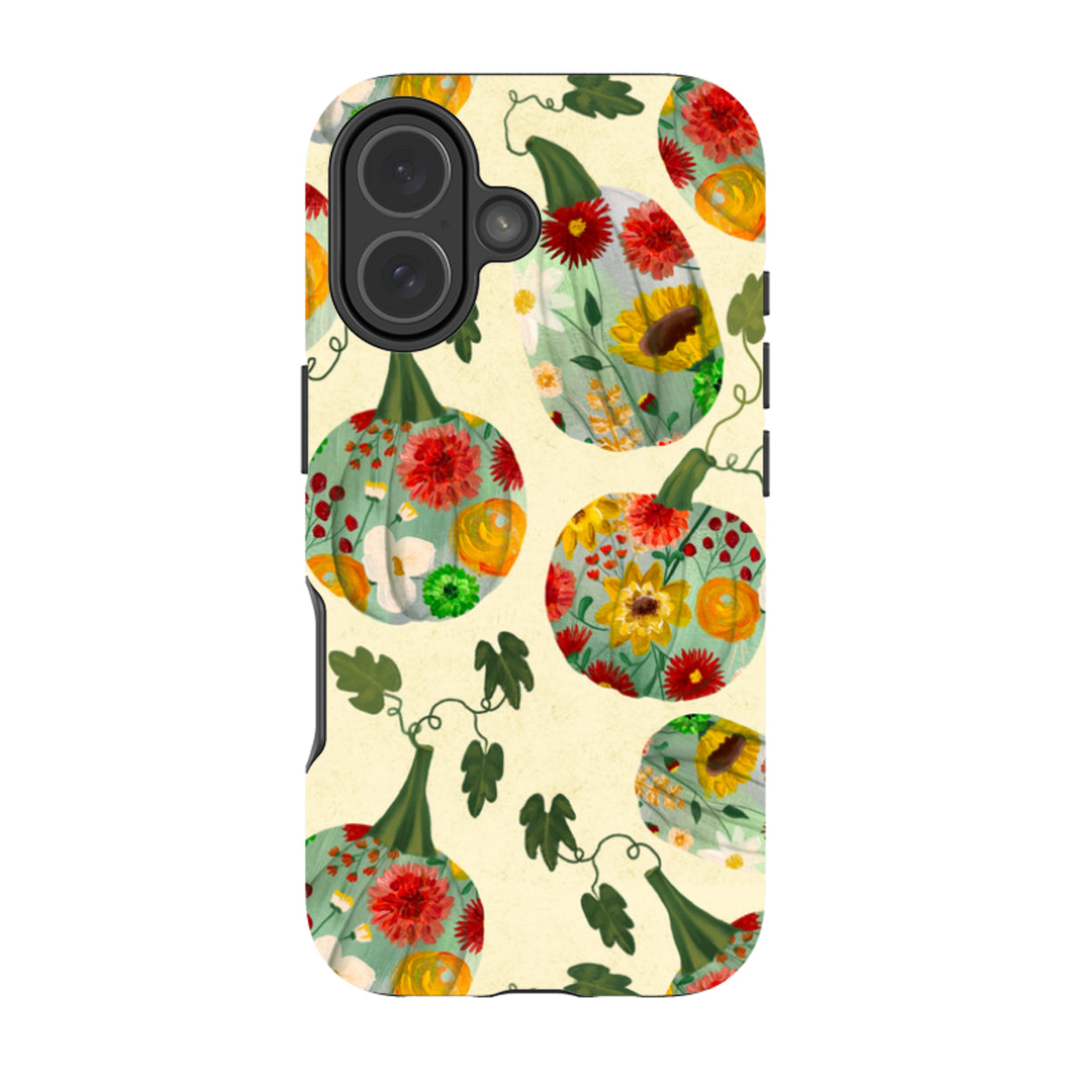 iPhone MagSafe Tough Case - Floral Pumpkins By Abby Jacobs