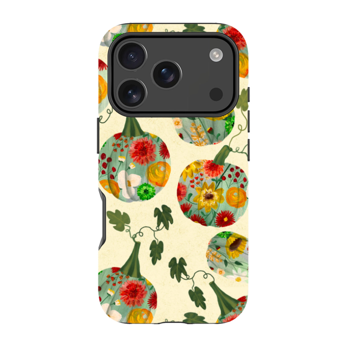 iPhone MagSafe Tough Case - Floral Pumpkins By Abby Jacobs