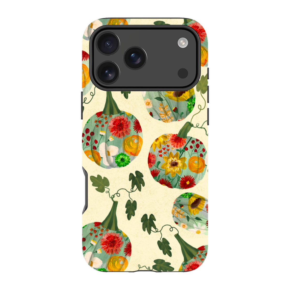 iPhone MagSafe Tough Case - Floral Pumpkins By Abby Jacobs