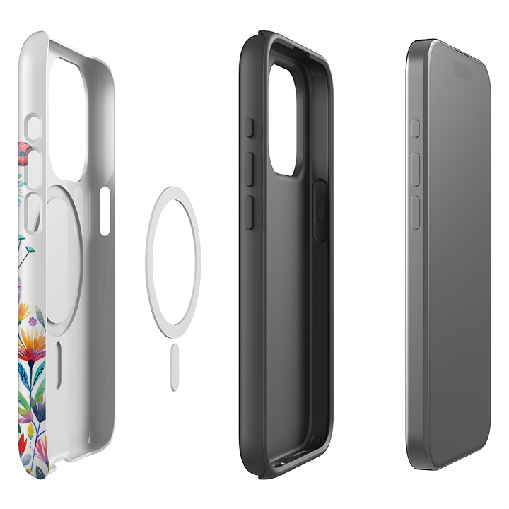 iPhone MagSafe Tough Case - Floral Sewing Machine