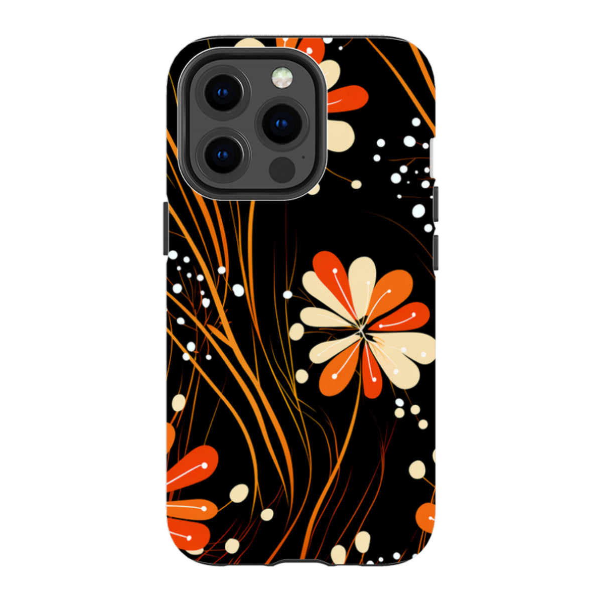 iPhone MagSafe Tough Case - Floral Stars