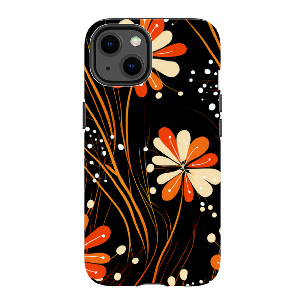 iPhone MagSafe Tough Case - Floral Stars