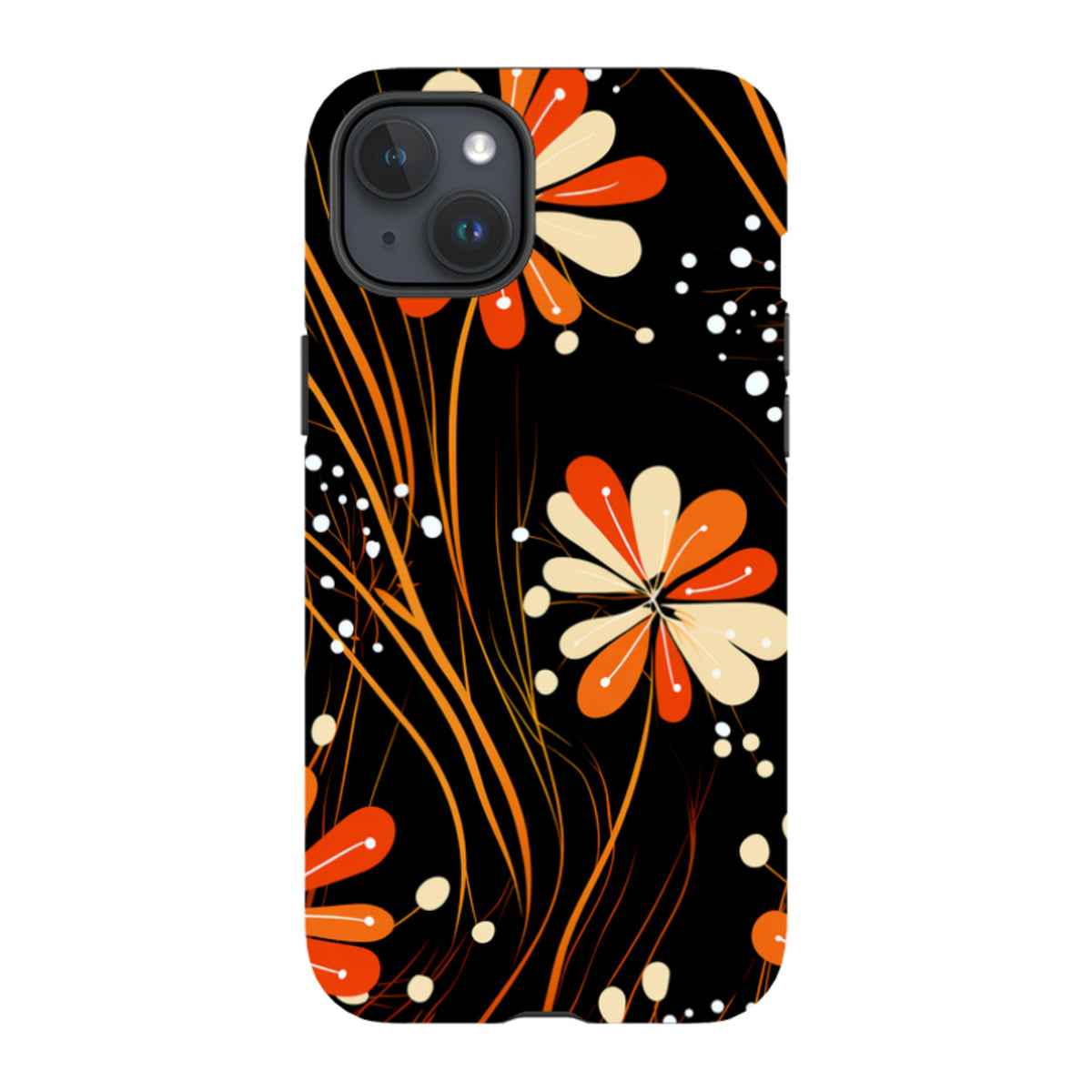 iPhone MagSafe Tough Case - Floral Stars