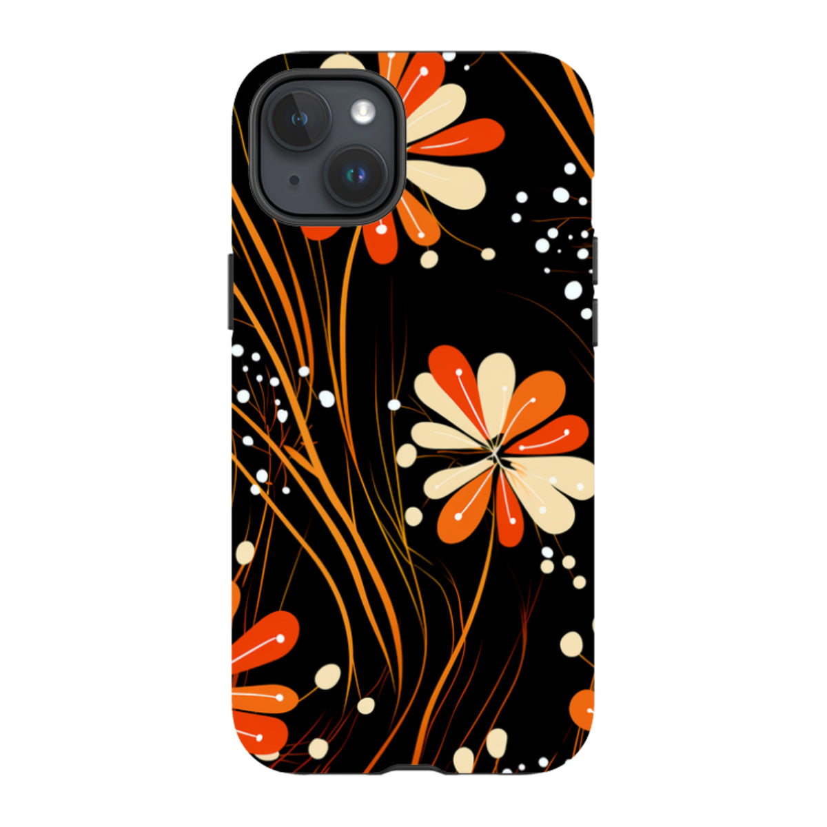 iPhone MagSafe Tough Case - Floral Stars