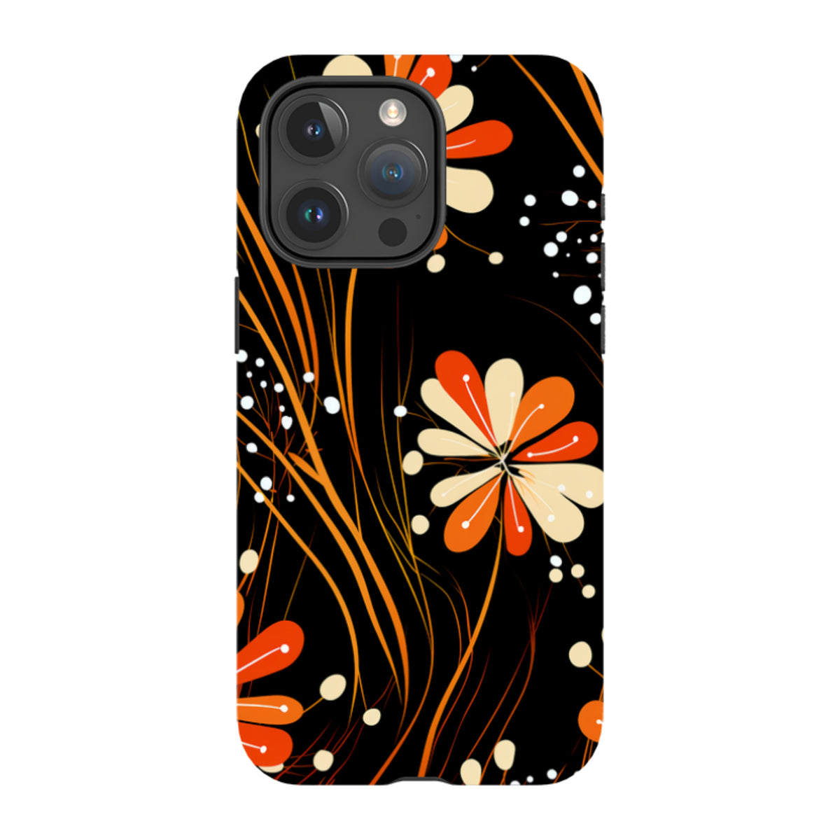 iPhone MagSafe Tough Case - Floral Stars