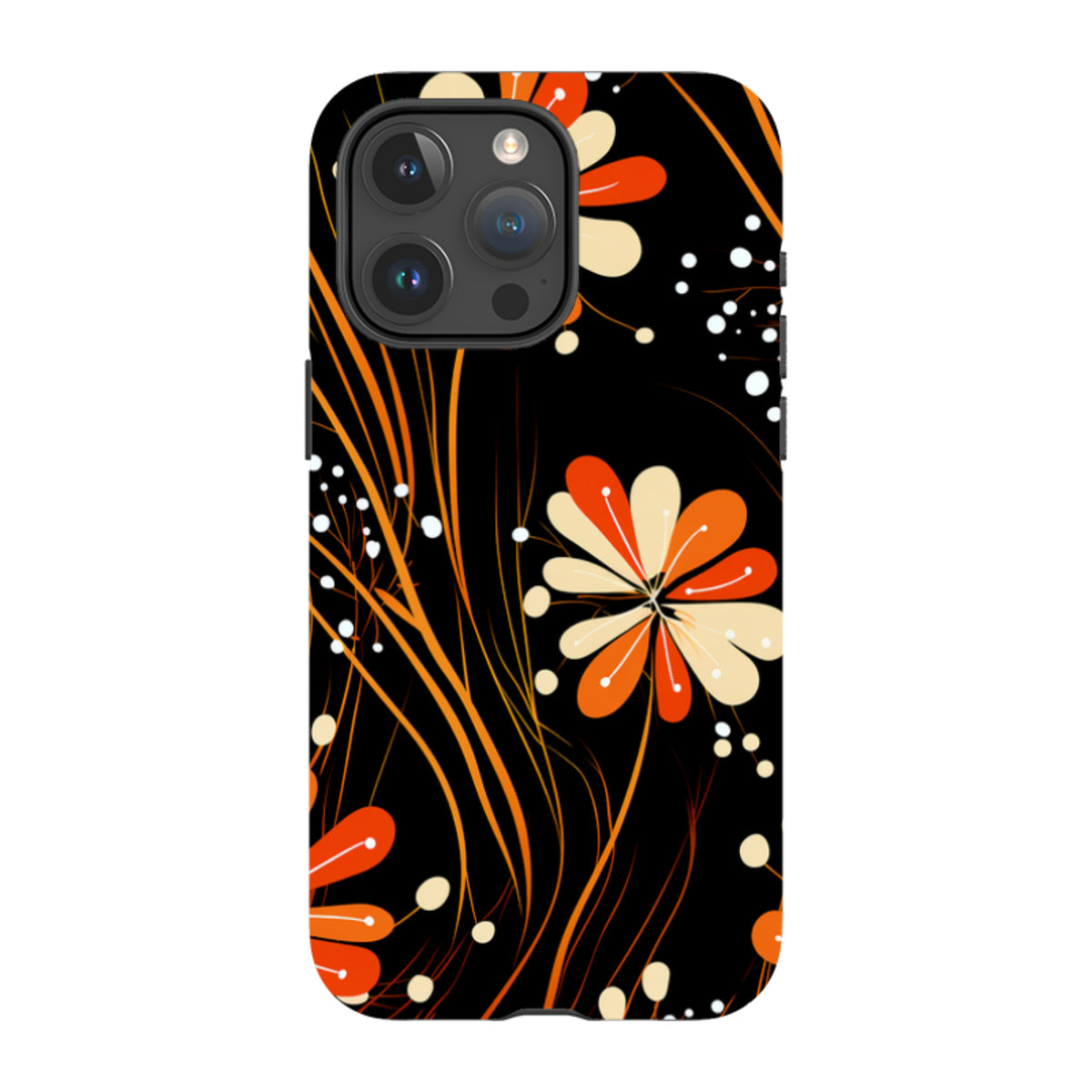 iPhone MagSafe Tough Case - Floral Stars