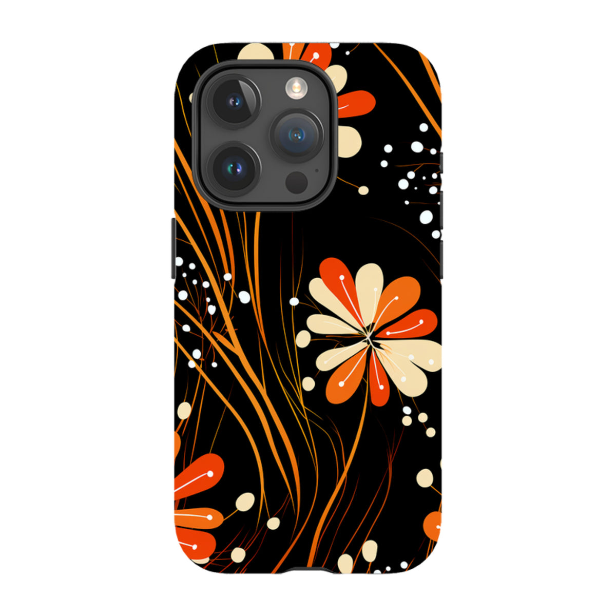 iPhone MagSafe Tough Case - Floral Stars
