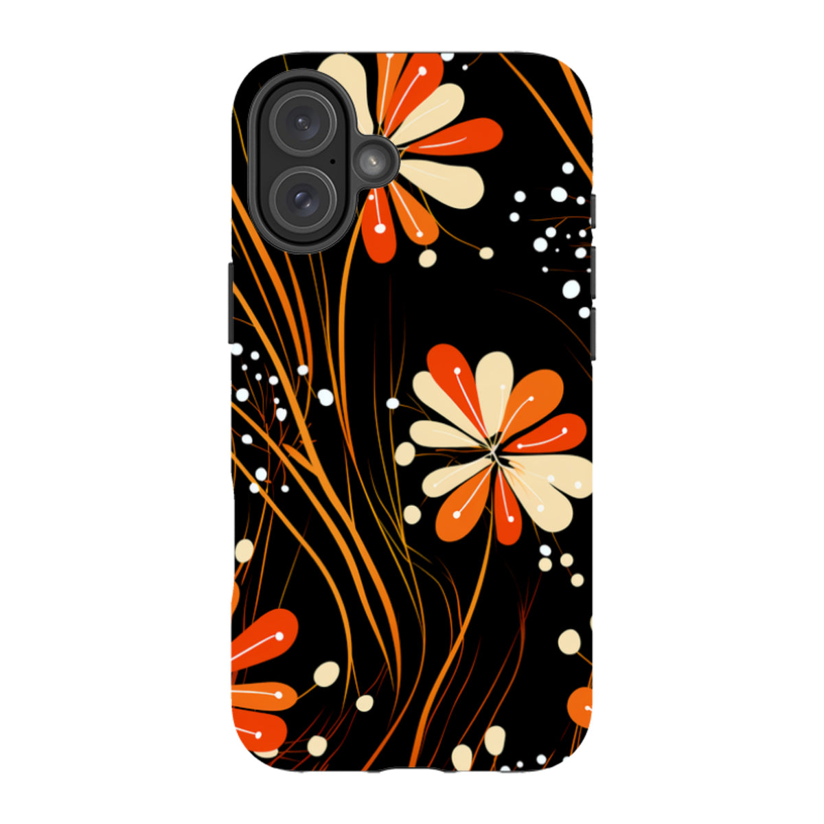 iPhone MagSafe Tough Case - Floral Stars