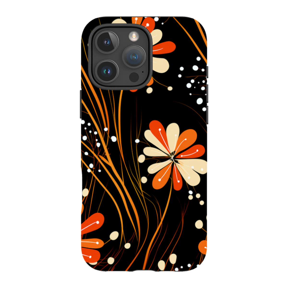 iPhone MagSafe Tough Case - Floral Stars