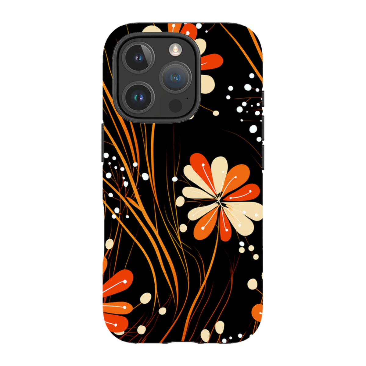 iPhone MagSafe Tough Case - Floral Stars