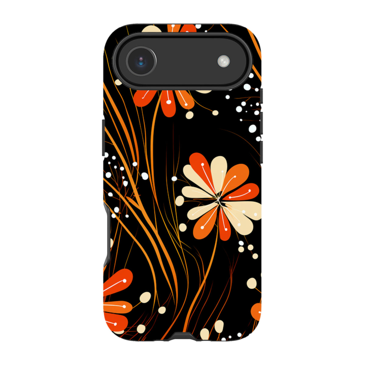 iPhone MagSafe Tough Case - Floral Stars