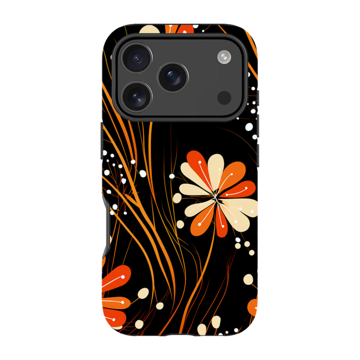 iPhone MagSafe Tough Case - Floral Stars