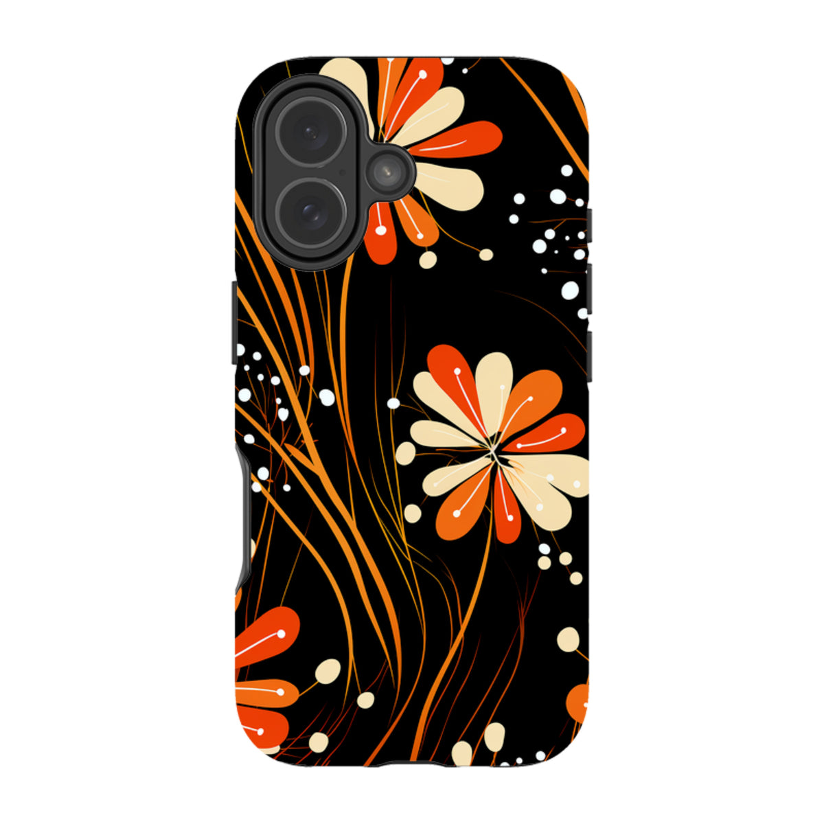 iPhone MagSafe Tough Case - Floral Stars