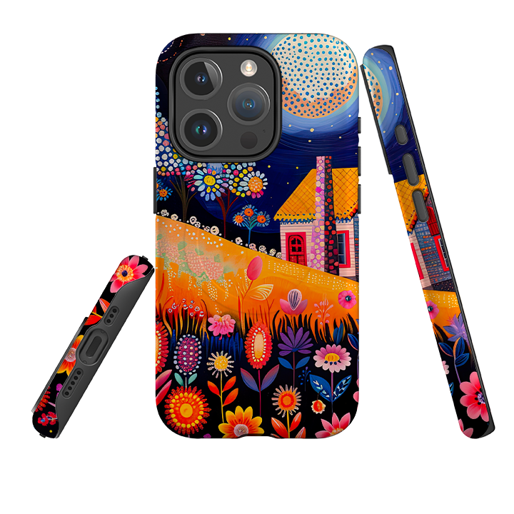 iPhone MagSafe Tough Case - Folk Art House I