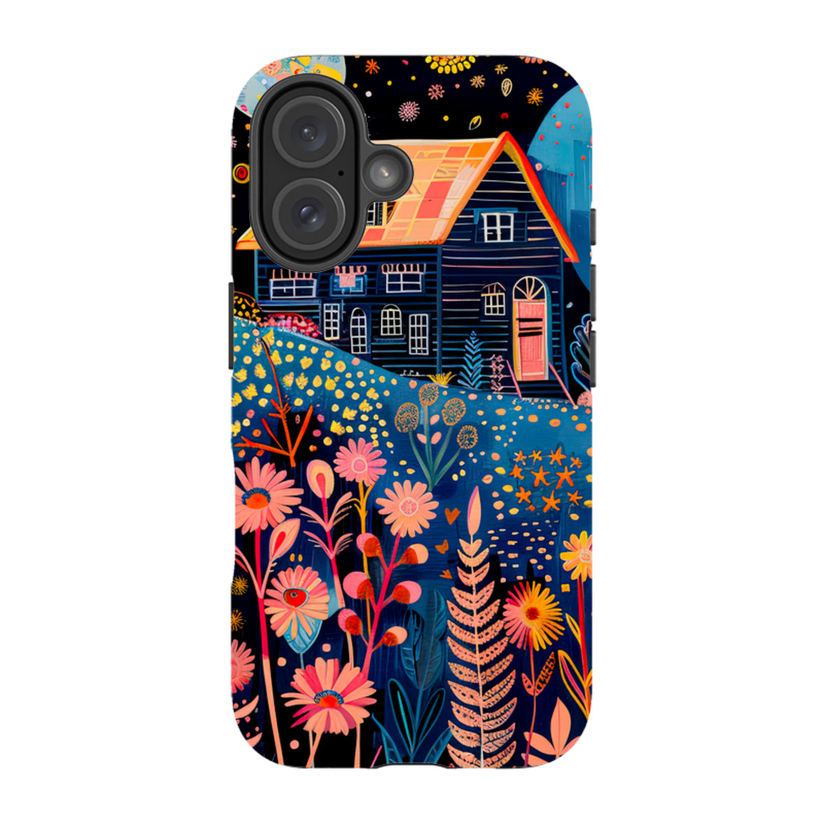 iPhone MagSafe Tough Case - Folk Art House V