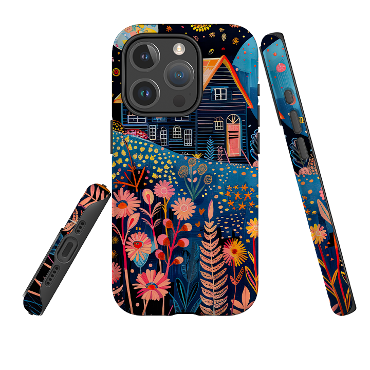 iPhone MagSafe Tough Case - Folk Art House V
