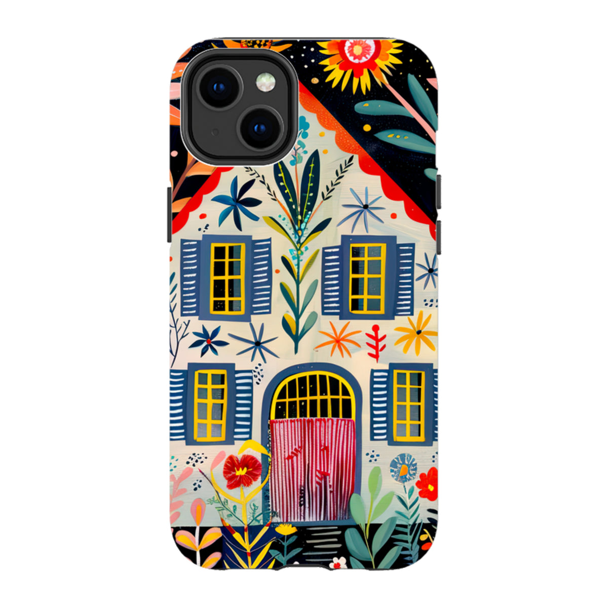 iPhone MagSafe Tough Case - Folk Art House X