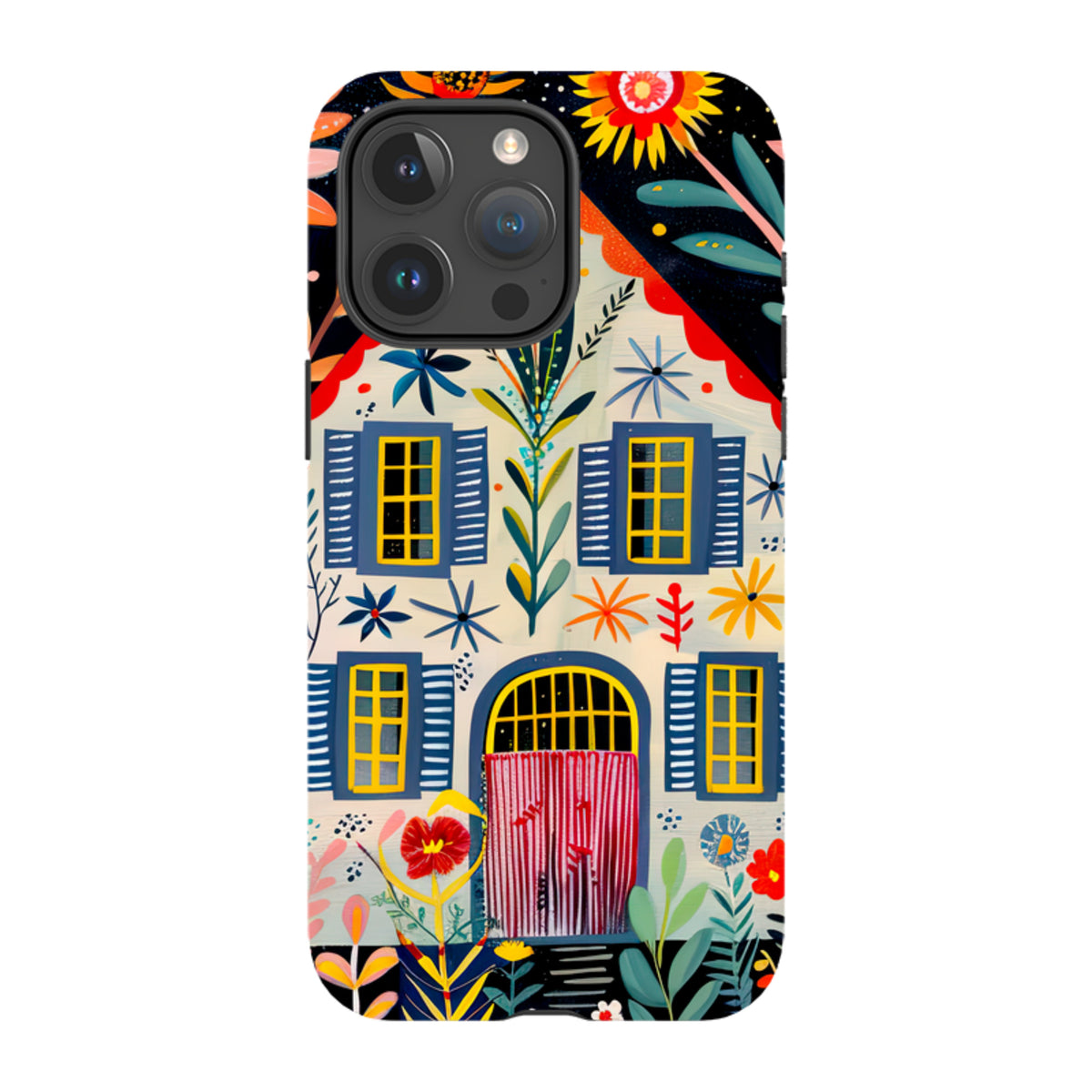 iPhone MagSafe Tough Case - Folk Art House X
